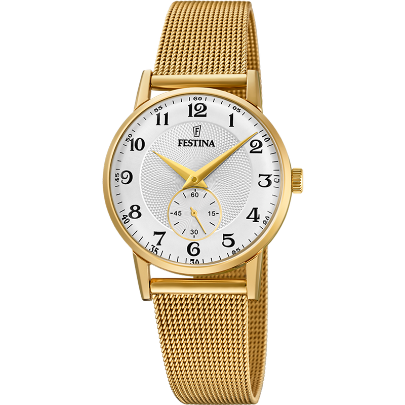 Festina Retro Ladies Gold Watch F20573/1