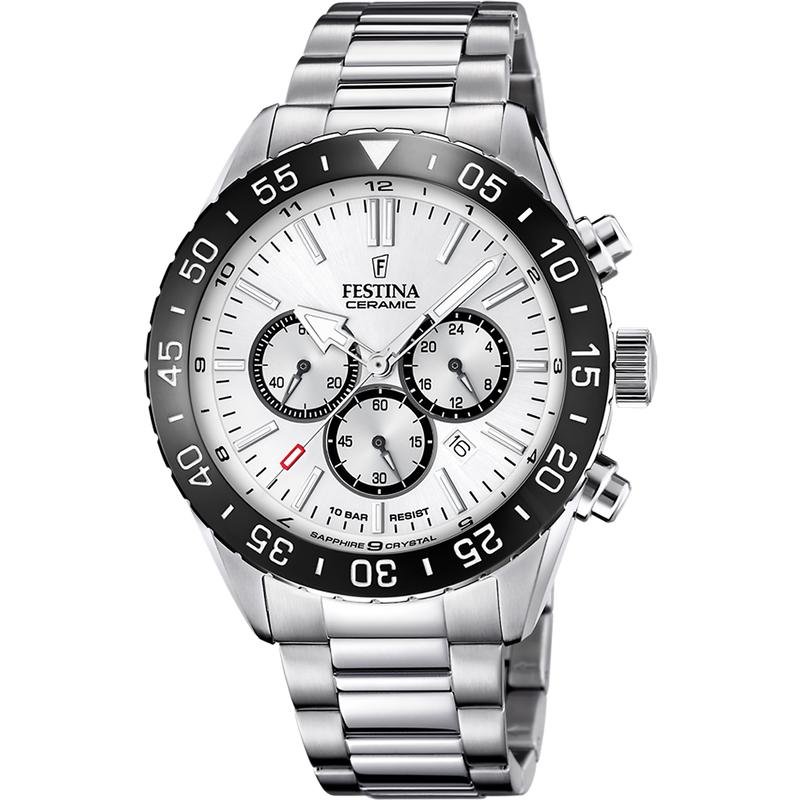 Festina Chrono Men's Silver Watch F20575/1