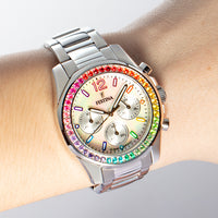 Festina Chrono Rainbow Ladies Silver Watch F20606/2