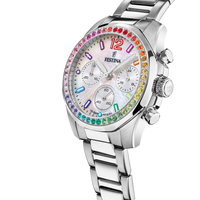 Festina Chrono Rainbow Ladies Silver Watch F20606/2