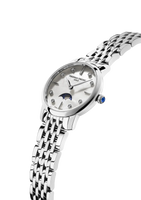 Frederique Constant Ladies Watch Slimline Moon Phase White Diamond FC-206MPWD1S6B