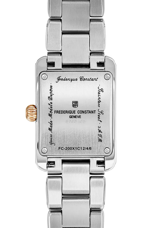 Frederique Constant Ladies Watch Classic Carree Silver Gold FC-200MC12B