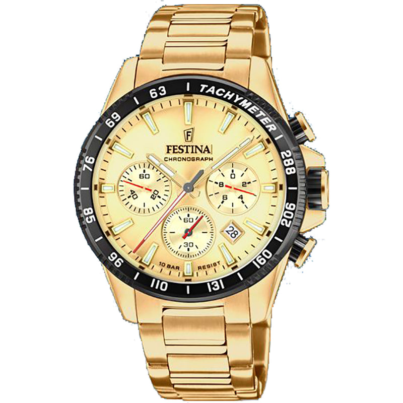 Festina Timeless Chrono Men's Gold Watch F20634/6