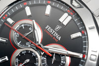 Festina Watch Black Red Chrono Bike Stainless Steel F20448-4 - Watches & Crystals