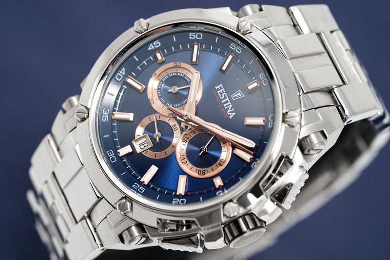 Festina Watch Blue Chrono Bike Stainless Steel F20327-4 - Watches & Crystals