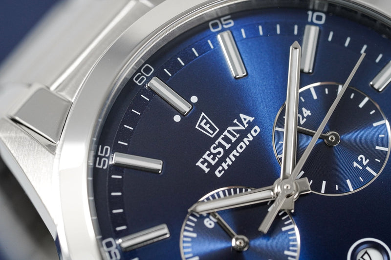 Festina Watch Blue Chrono Stainless Steel F16826-B - Watches & Crystals