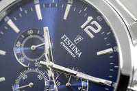 Festina Watch Blue Timeless Chrono Stainless Steel F20343-7 - Watches & Crystals