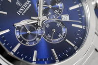 Festina Watch Blue Timeless Chrono Stainless Steel F20343-7 - Watches & Crystals