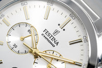 Festina Watch Silver Gold Chrono Stainless Steel F16826-D - Watches & Crystals