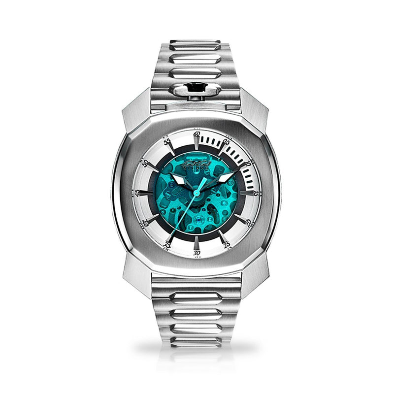 Gaga Milano Frame_One Skeleton Steel - Watches & Crystals