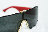 Giles Deacon Sunglasses Shield Red Black With Category 3 Dark Grey Graduated Lenses 9GILES1C4RED -WatchPilot