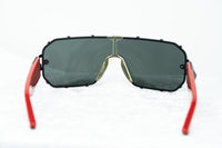 Giles Deacon Sunglasses Shield Red Black With Category 3 Dark Grey Graduated Lenses 9GILES1C4RED -WatchPilot