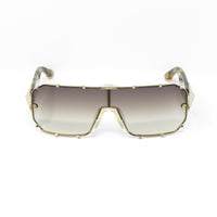 Giles Deacon Sunglasses Shield Tortoise Shell Gold With Category 3 Brown Graduated Lenses 9GILES1C1TSHELL -WatchPilot