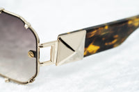 Giles Deacon Sunglasses Shield Tortoise Shell Gold With Category 3 Brown Graduated Lenses 9GILES1C1TSHELL -WatchPilot