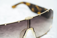 Giles Deacon Sunglasses Shield Tortoise Shell Gold With Category 3 Brown Graduated Lenses 9GILES1C1TSHELL -WatchPilot