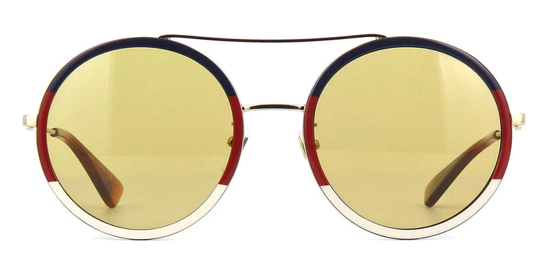 Gucci Unisex Round Sunglasses Multicolour GG0061S 015 56