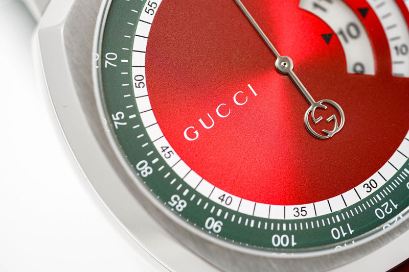 Gucci Men's Chronograph Watch Grip Red Green YA157304 - Watches & Crystals