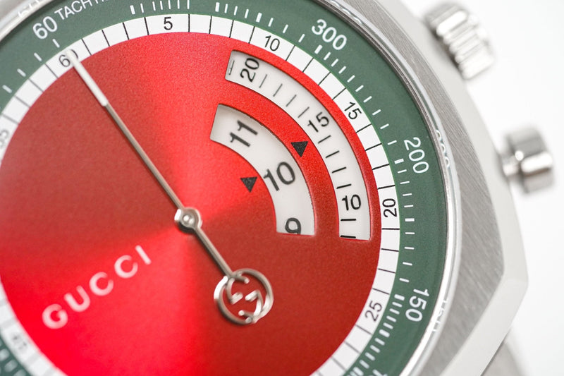 Gucci Men's Chronograph Watch Grip Red Green YA157304 - Watches & Crystals