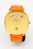 Gucci Unisex Watch Grip Gold PVD Orange Alligator YGA15040 - Watches & Crystals