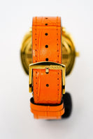 Gucci Watch Grip 35mm Gold PVD Orange Alligator YGA15026 - Watches & Crystals