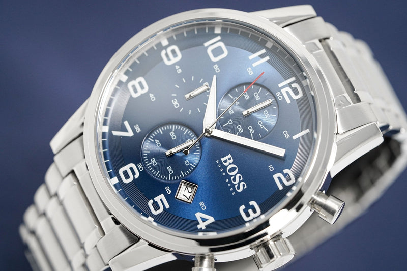 Hugo Boss Men's Watch Chronograph Aeroliner Blue HB1513183 - Watches & Crystals