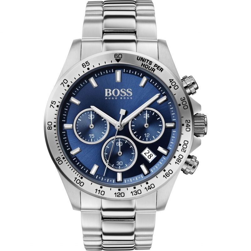 Hugo Boss Men's Watch Chronograph Hero Blue HB1513755 - Watches & Crystals