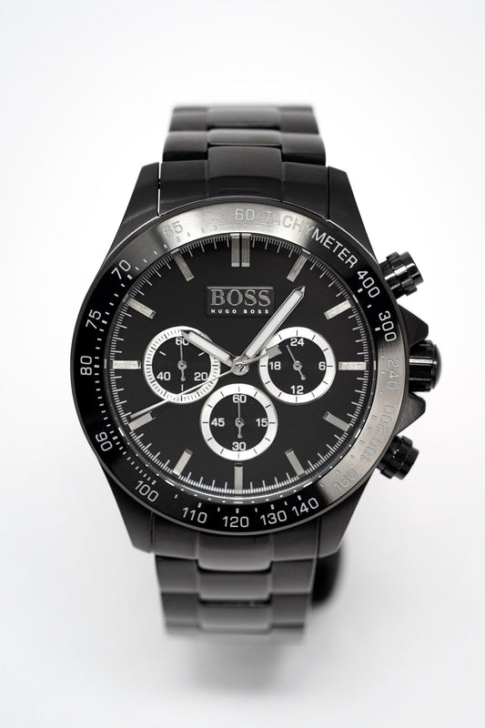 Hugo Boss Men's Watch Chronograph Ikon Black PVD HB1512961 - WatchPilot