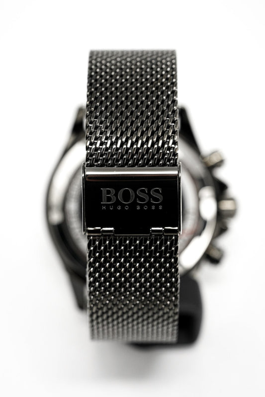 Hugo Boss Men's Watch Chronograph Ikon Grey Mesh HB1513443 - Watches & Crystals