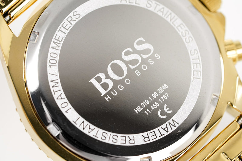 Hugo Boss Men's Watch Chronograph Ocean Edition Gold HB1513703 - WatchPilot