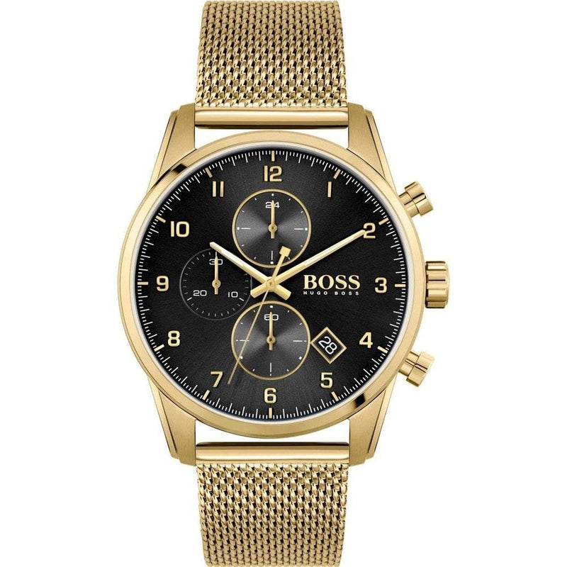 Hugo Boss Men's Watch Chronograph Skymaster Gold HB1513838 - WatchPilot