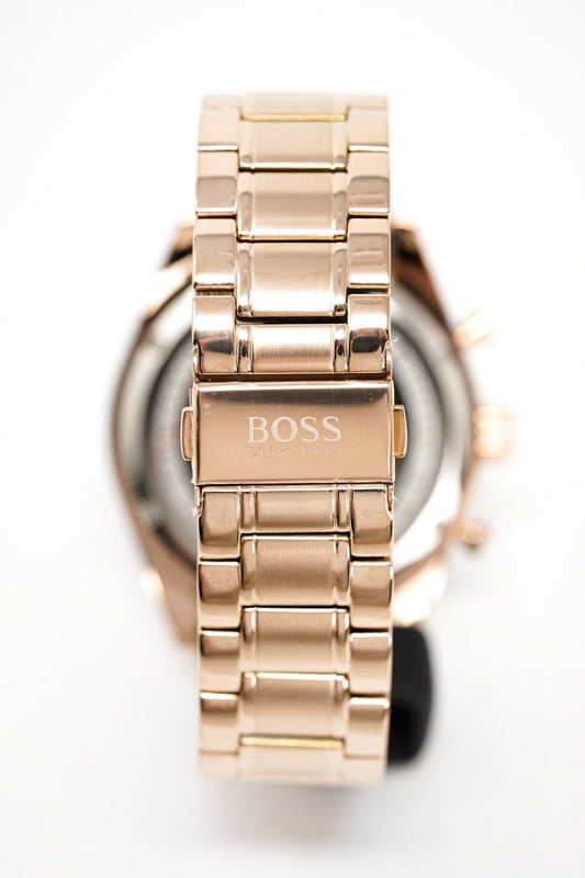 Hugo Boss Men's Watch Chronograph Trophy Rose Gold HB1513632 - Watches & Crystals