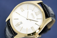 Hugo Boss Men's Watch Classic Gold Plate White HB1513020 - Watches & Crystals