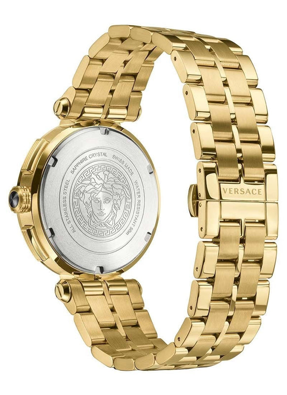 Versace Men's Watch Aion Chronograph 45mm Gold White VE1D00419