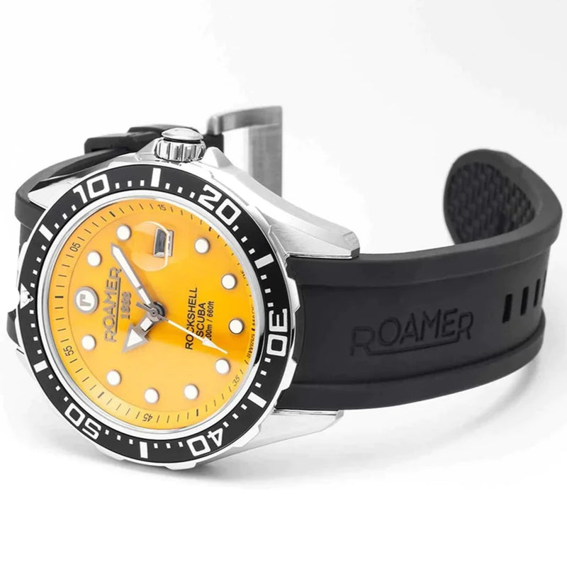 Roamer Rockshell Mark III Scuba Men's Yellow Watch 867833 41 95 02