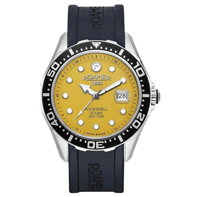 Roamer Rockshell Mark III Scuba Men's Yellow Watch 867833 41 95 02