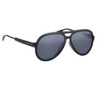 Kris Van Assche Sunglasses Black with Blue Mirror Lenses Category 3 - KVA78C5SUN - WatchPilot