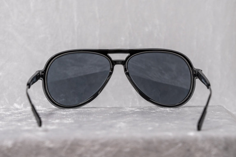 Kris Van Assche Sunglasses Black with Blue Mirror Lenses Category 3 - KVA78C5SUN - WatchPilot