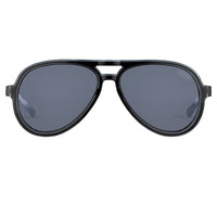 Kris Van Assche Sunglasses Black with Blue Mirror Lenses Category 3 - KVA78C5SUN - WatchPilot