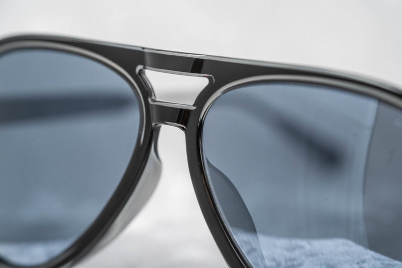 Kris Van Assche Sunglasses Black with Blue Mirror Lenses Category 3 - KVA78C5SUN - WatchPilot