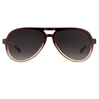 Kris Van Assche Sunglasses Burgundy Clear and Brown Graduated Lenses - KVA78C2SUN - WatchPilot