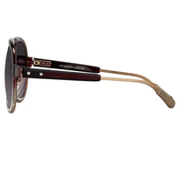 Kris Van Assche Sunglasses Burgundy Clear and Brown Graduated Lenses - KVA78C2SUN - WatchPilot