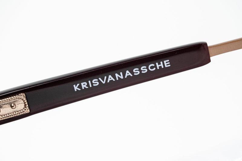 Kris Van Assche Sunglasses Burgundy Clear and Brown Graduated Lenses - KVA78C2SUN - WatchPilot