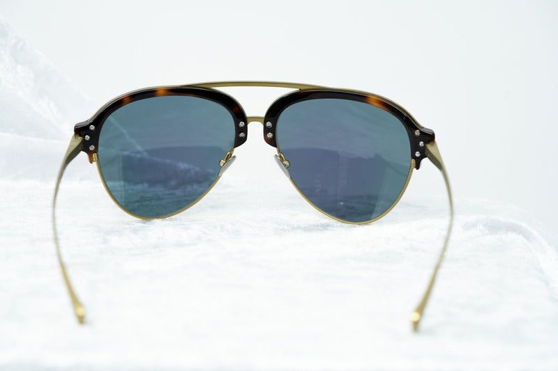 Kris Van Assche Sunglasses Classic Tortoiseshell Matte Bronze and Red Revo Lenses Category 3 - KVA74C5SUN - WatchPilot