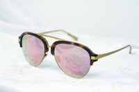 Kris Van Assche Sunglasses Classic Tortoiseshell Matte Bronze and Red Revo Lenses Category 3 - KVA74C5SUN - WatchPilot