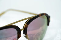 Kris Van Assche Sunglasses Classic Tortoiseshell Matte Bronze and Red Revo Lenses Category 3 - KVA74C5SUN - WatchPilot