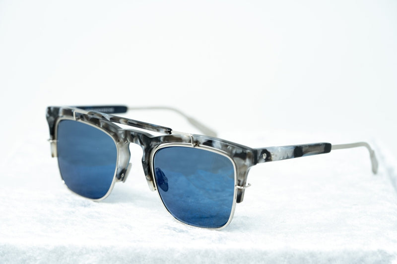 Kris Van Assche Sunglasses D-Frame Blue and Grey - WatchPilot