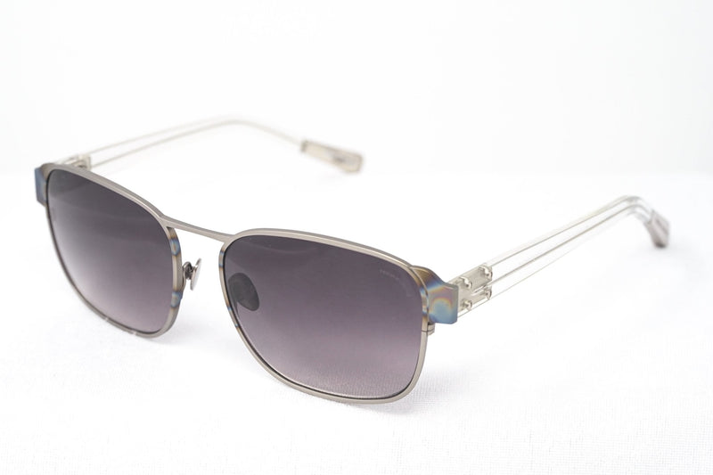 Kris Van Assche Sunglasses D-Frame Iridescent Silver and Purple - WatchPilot