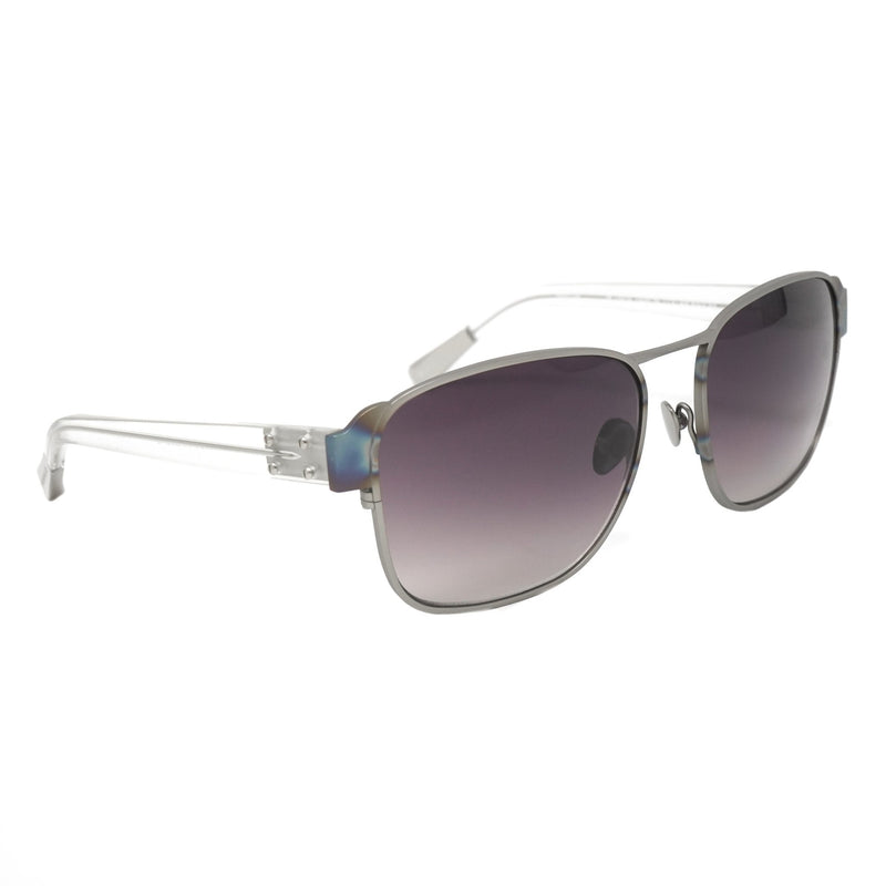 Kris Van Assche Sunglasses D-Frame Iridescent Silver and Purple - WatchPilot