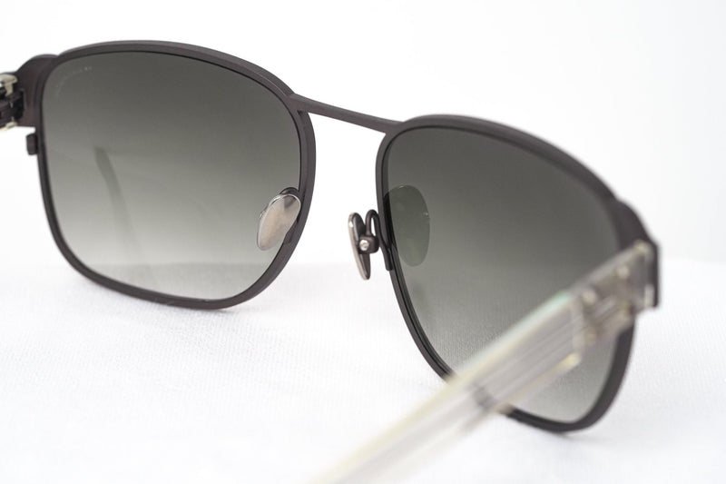 Kris Van Assche Sunglasses D-Frame Matt Brown and Grey - WatchPilot