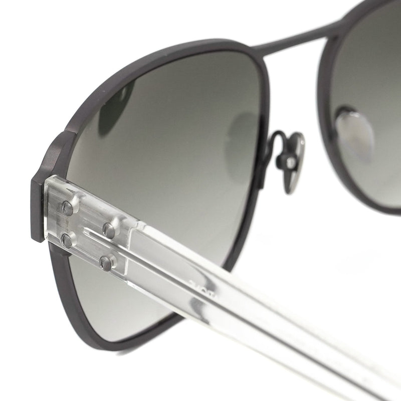 Kris Van Assche Sunglasses D-Frame Matt Brown and Grey - WatchPilot